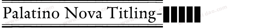 Palatino Nova Titling字体转换
